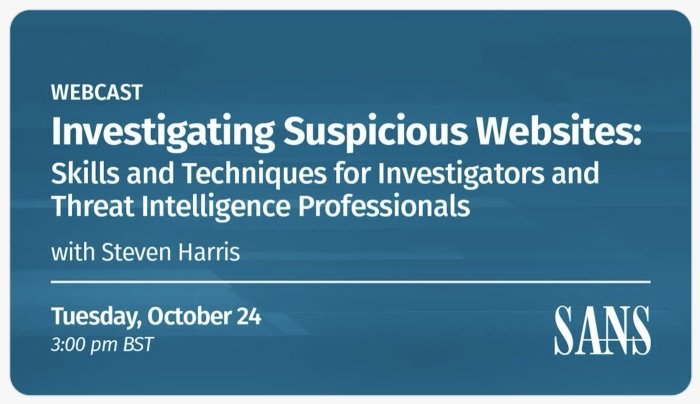 SANS Webcast with Nixintel