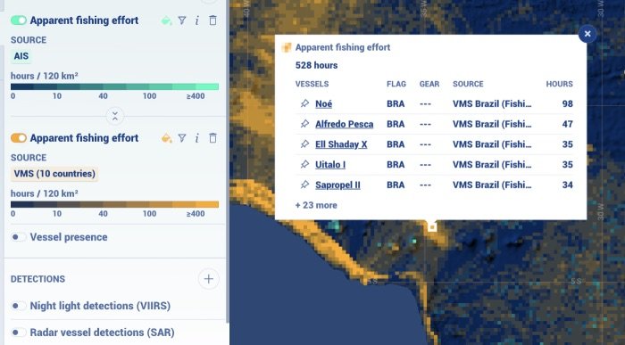 Interactive fishing map