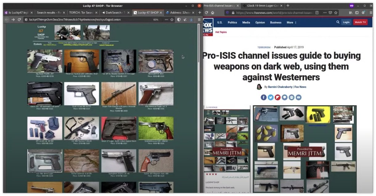Diving into the dark web