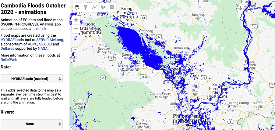 Short animation of the floods in Cambodia