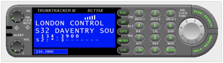 Listening to London Area Control, north LAG
