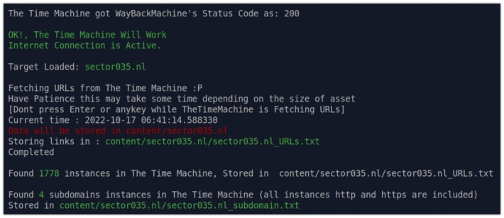 Looking for subdomains and interesting URLs
