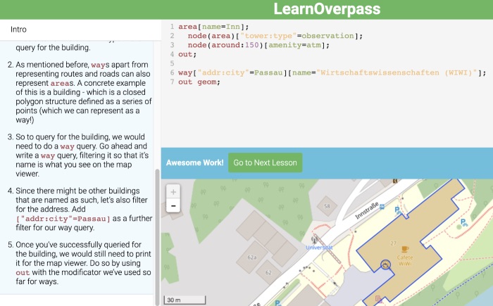 The basics of the OverPass API queries