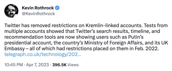 Twitter changing to a disinformation machine?