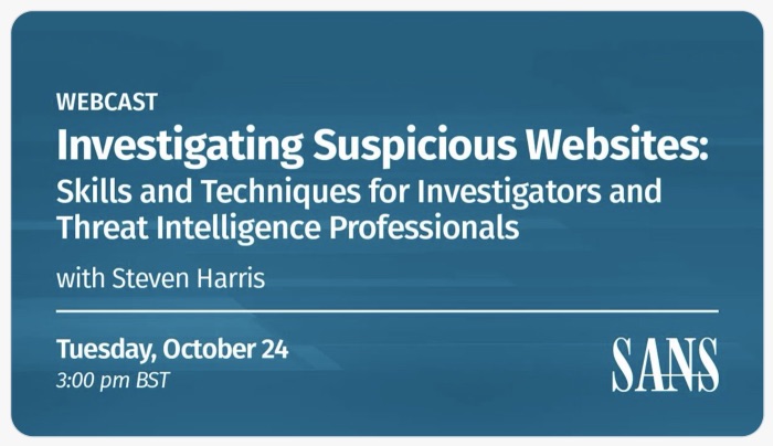 SANS Webcast with Nixintel