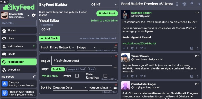 Building feeds for BlueSky