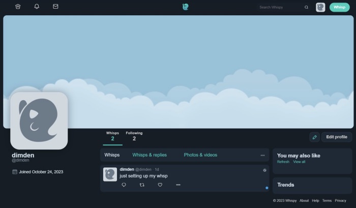 A clean interface for Whispy