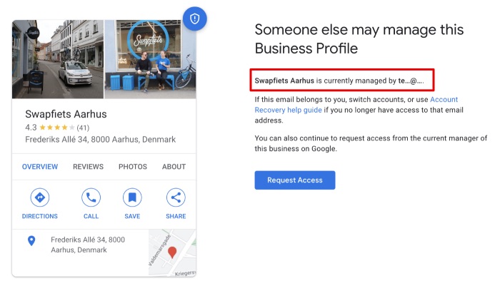 Finding email info in Google Businesses