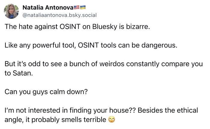 Natalia on OSINT and ethics