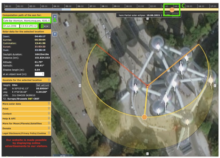 Finding the correct azimuth