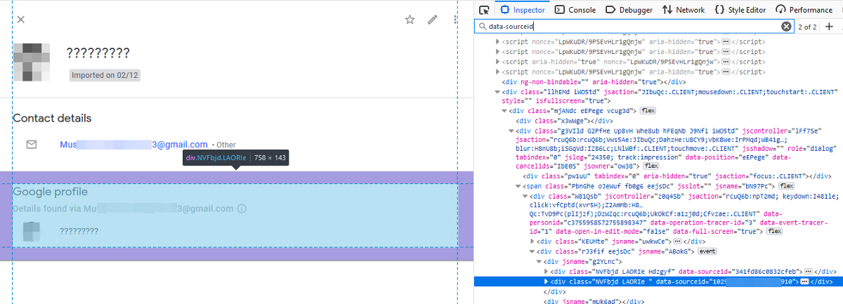 Finding a single userID in the source code