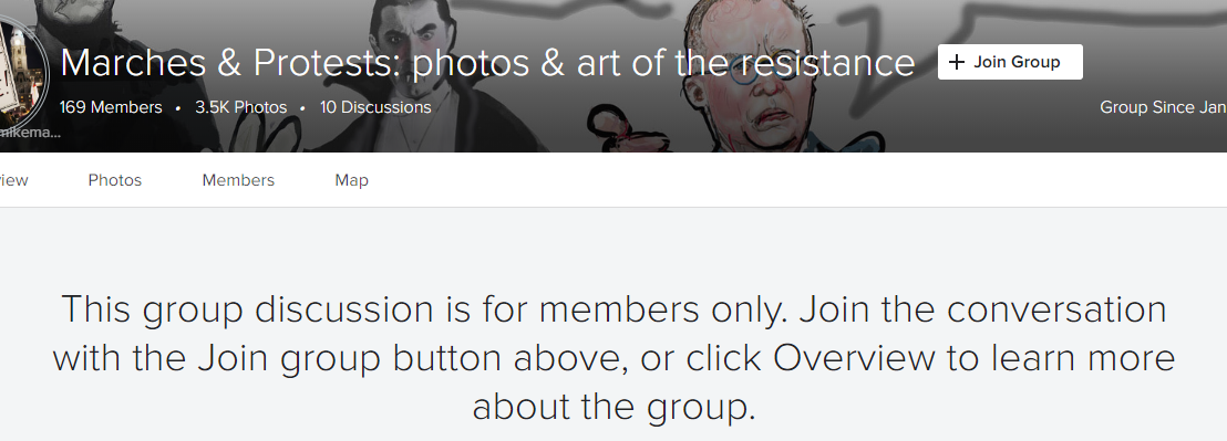 A public group, with a private forum
